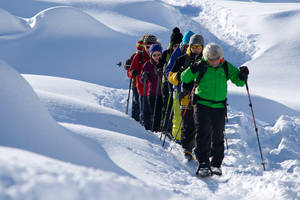 Partnun: Idealer Ausgangspunkt für Ski- und Schneeschuhtouren
