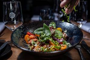 In Whiskey gebeizter Lachs